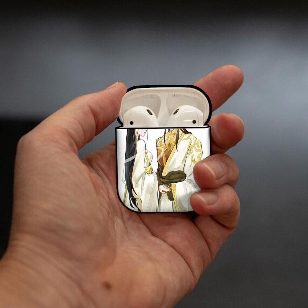 Ne Zha 2 ナタ 魔童の大暴れ AirPods 第2世代保護ケース ハードシェル ブラック 耐衝撃・防指紋・カラビナ付き