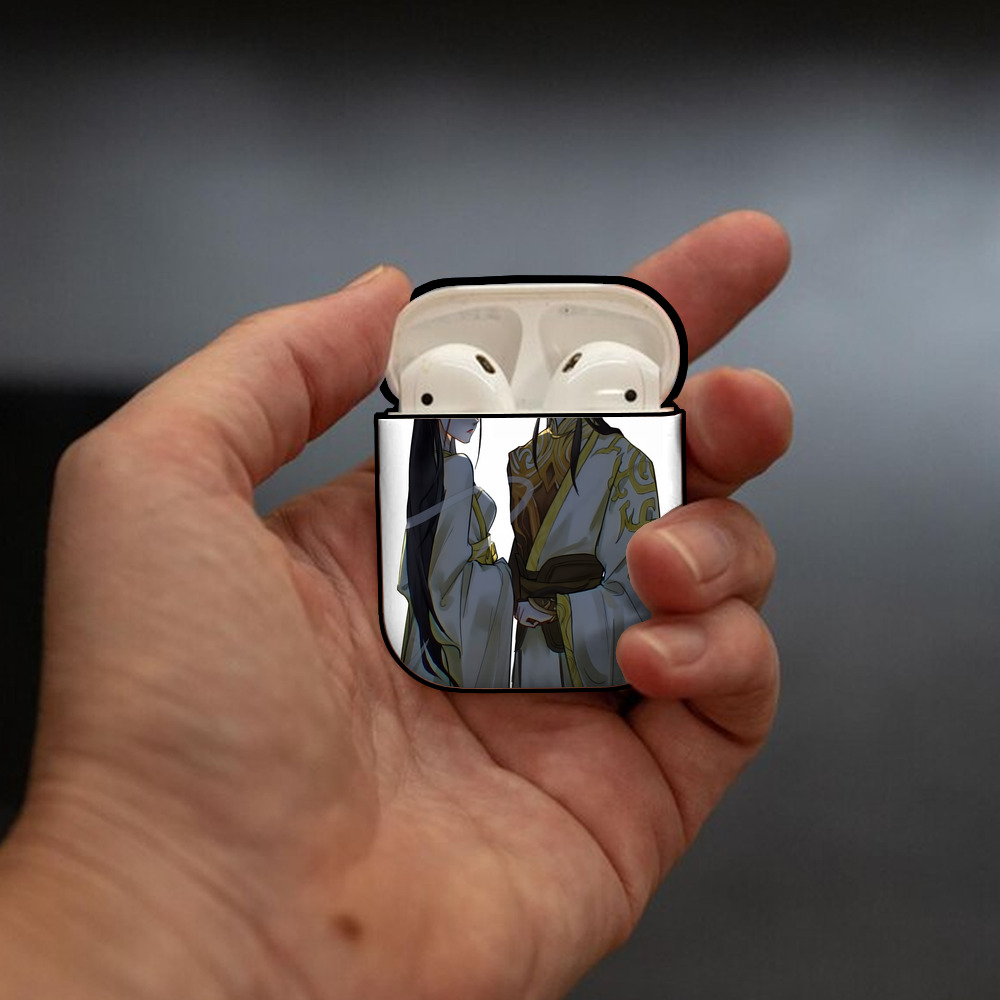Ne Zha 2 ナタ 魔童の大暴れ AirPods 第2世代保護ケース ハードシェル ブラック 耐衝撃・防指紋・カラビナ付き