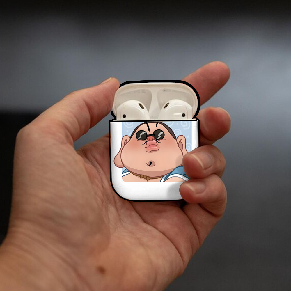 Ne Zha 2 ナタ 魔童の大暴れ AirPods 第2世代保護ケース ハードシェル ブラック 耐衝撃・防指紋・カラビナ付き