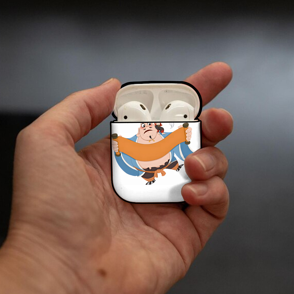 Ne Zha 2 ナタ 魔童の大暴れ AirPods 第2世代保護ケース ハードシェル ブラック 耐衝撃・防指紋・カラビナ付き