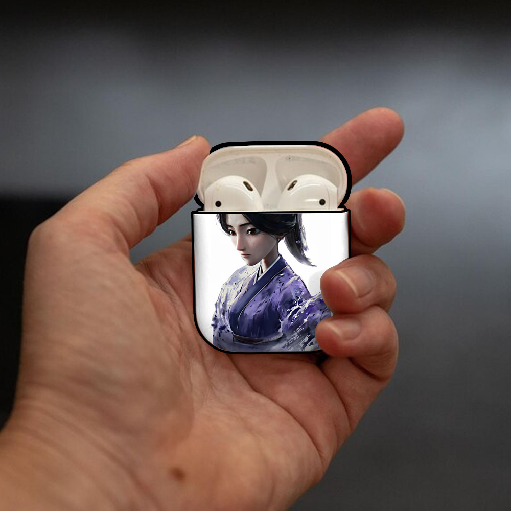 Ne Zha 2 ナタ 魔童の大暴れ AirPods 第2世代保護ケース ハードシェル ブラック 耐衝撃・防指紋・カラビナ付き