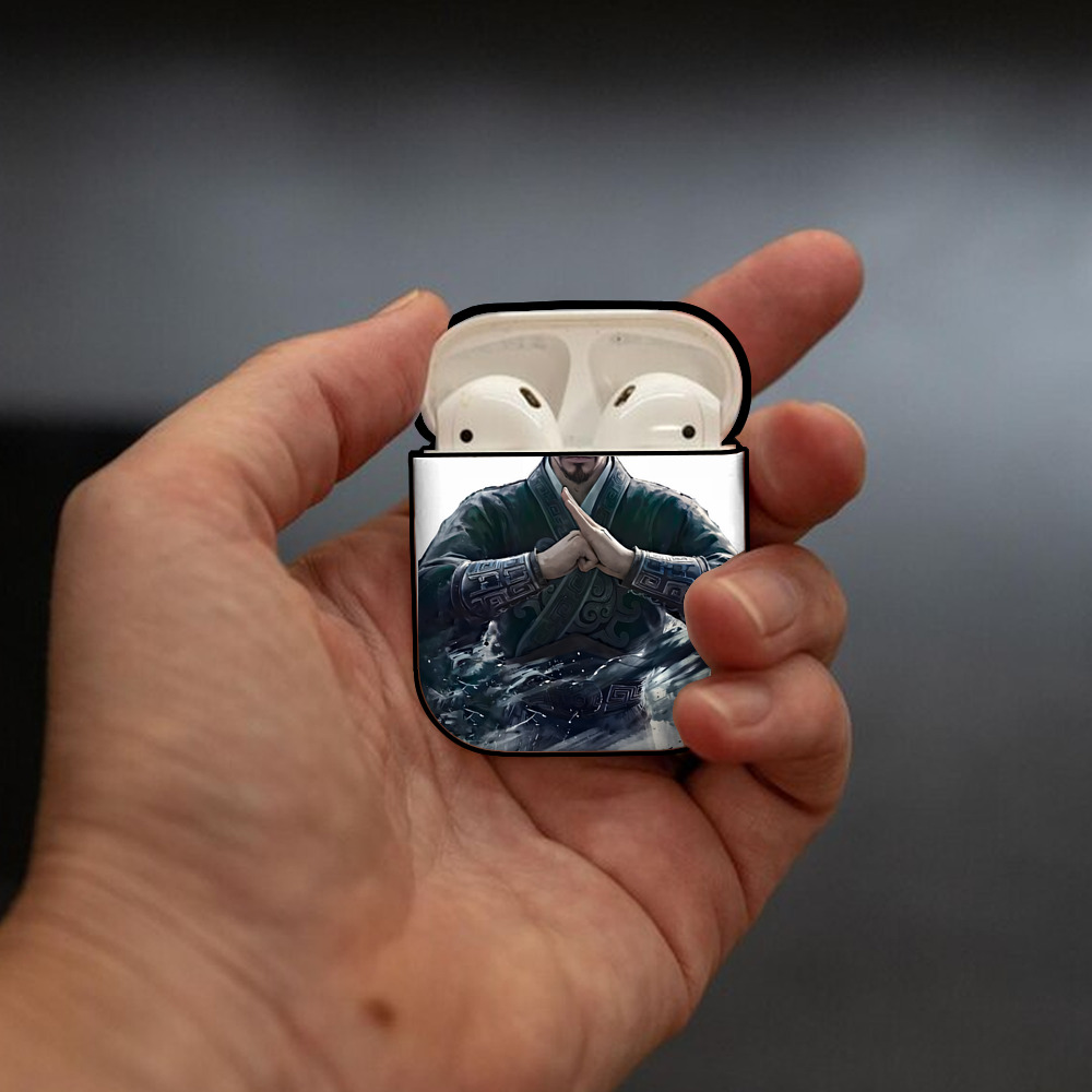 Ne Zha 2 ナタ 魔童の大暴れ AirPods 第2世代保護ケース ハードシェル ブラック 耐衝撃・防指紋・カラビナ付き