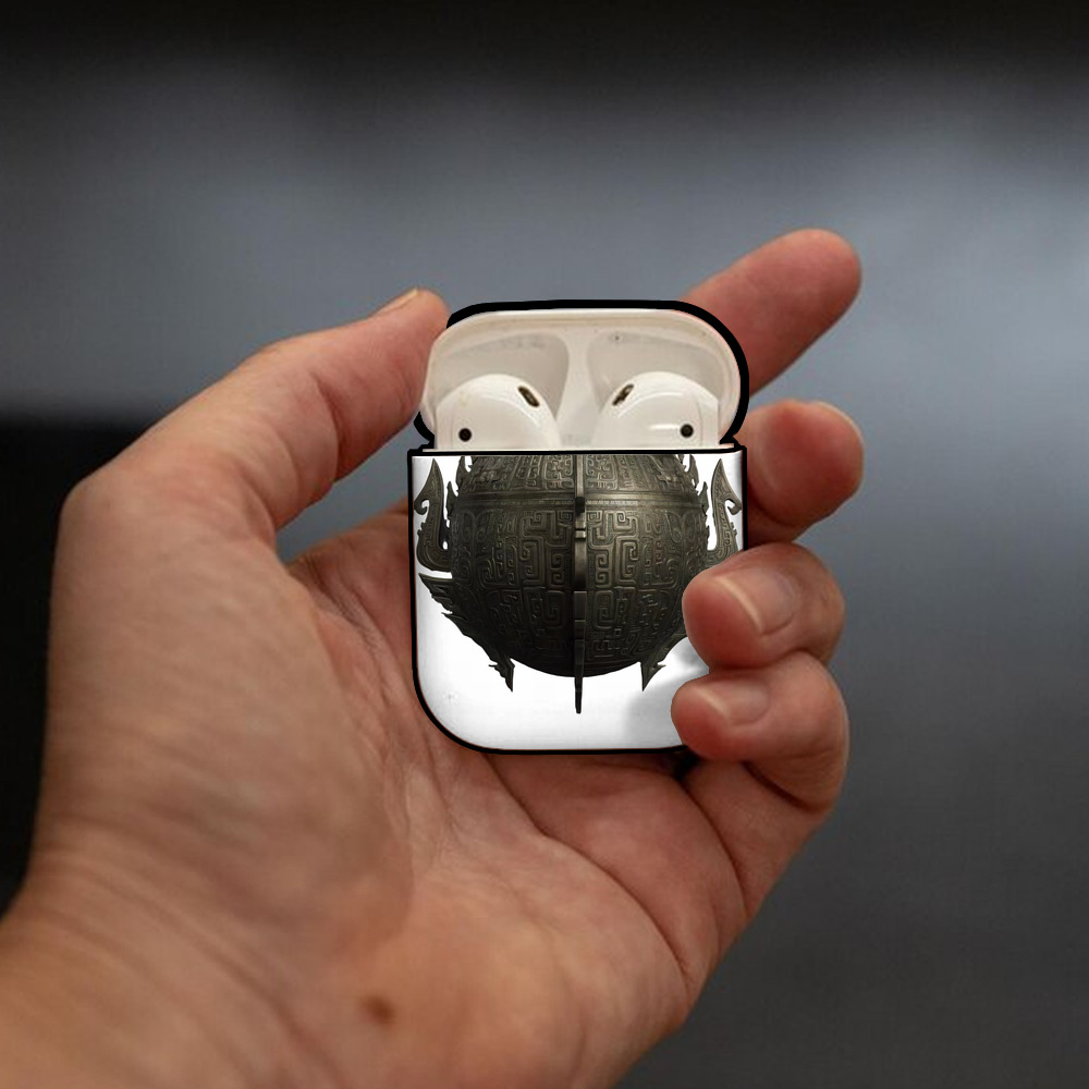 Ne Zha 2 ナタ 魔童の大暴れ AirPods 第2世代保護ケース ハードシェル ブラック 耐衝撃・防指紋・カラビナ付き