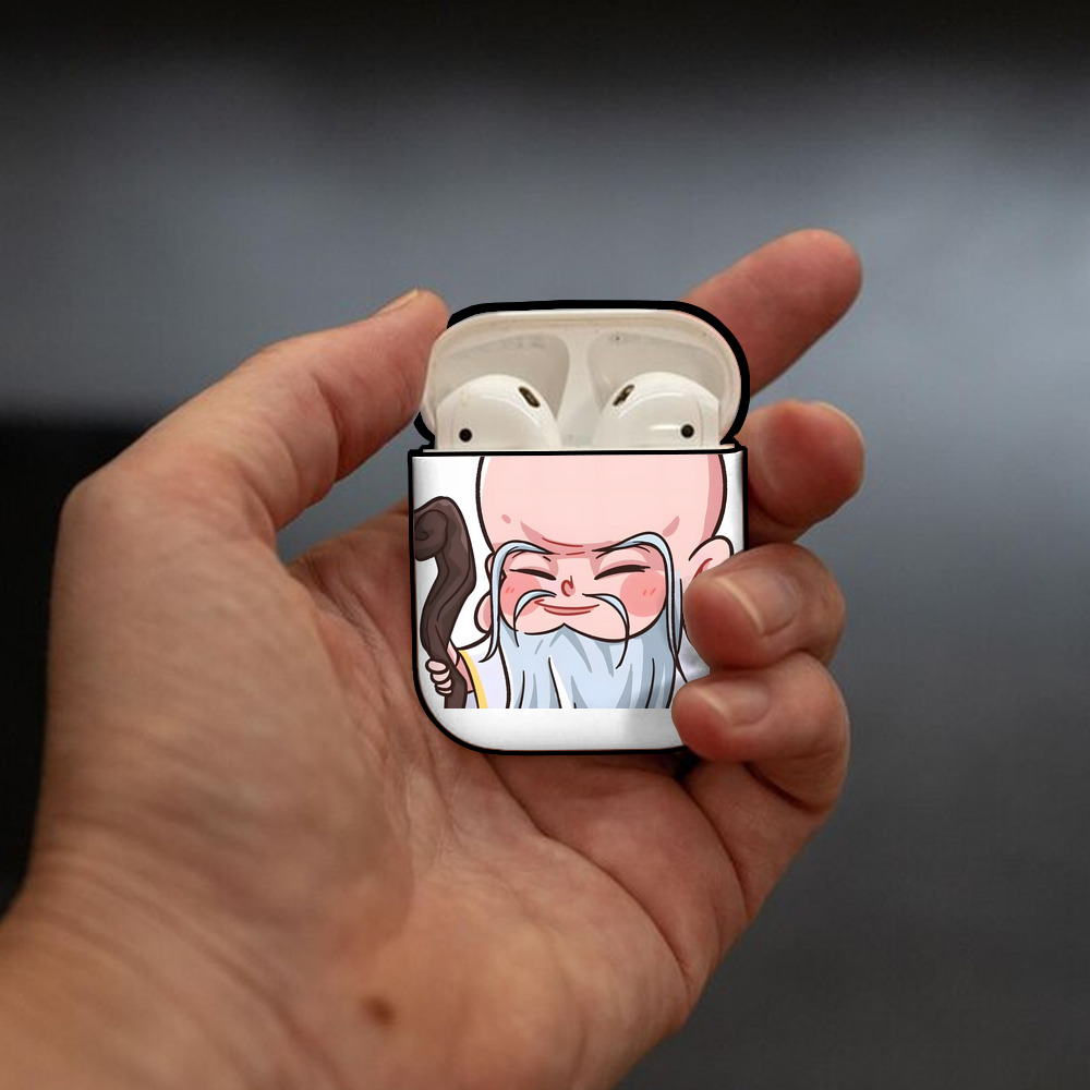 Ne Zha 2 ナタ 魔童の大暴れ AirPods 第2世代保護ケース ハードシェル ブラック 耐衝撃・防指紋・カラビナ付き
