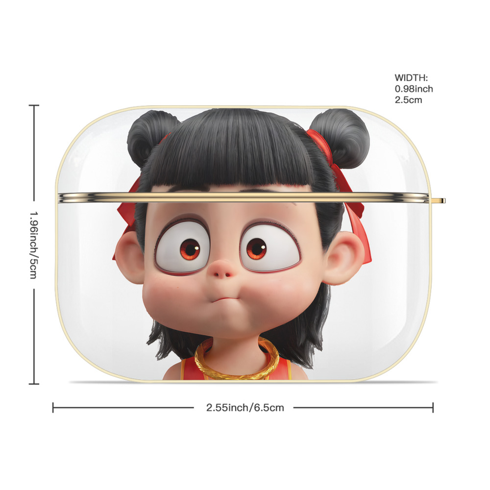 Ne Zha 2 ナタ 魔童の大暴れ 【AirPods Pro用】ハードシェル保護ケース｜耐衝撃・防指紋・カラビナ付き商品仕様
