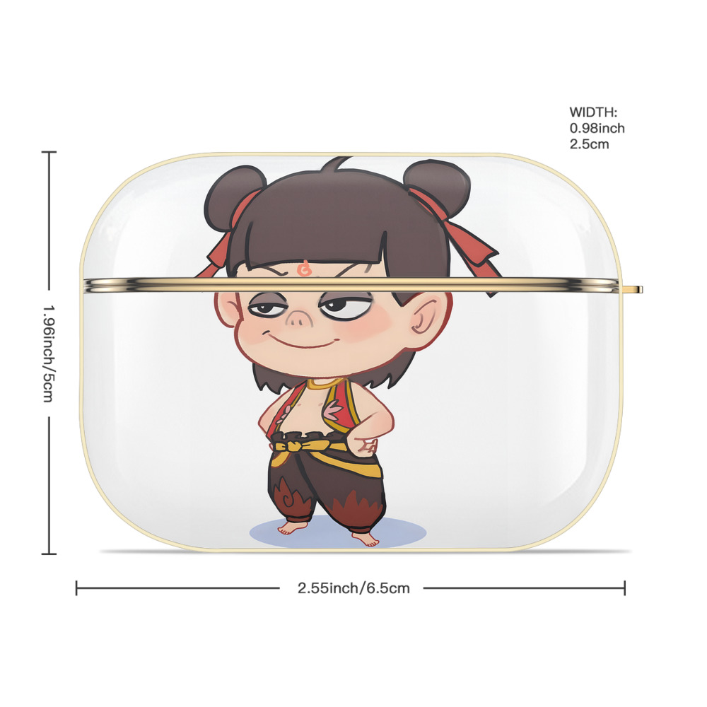 Ne Zha 2 ナタ 魔童の大暴れ 【AirPods Pro用】ハードシェル保護ケース｜耐衝撃・防指紋・カラビナ付き商品仕様