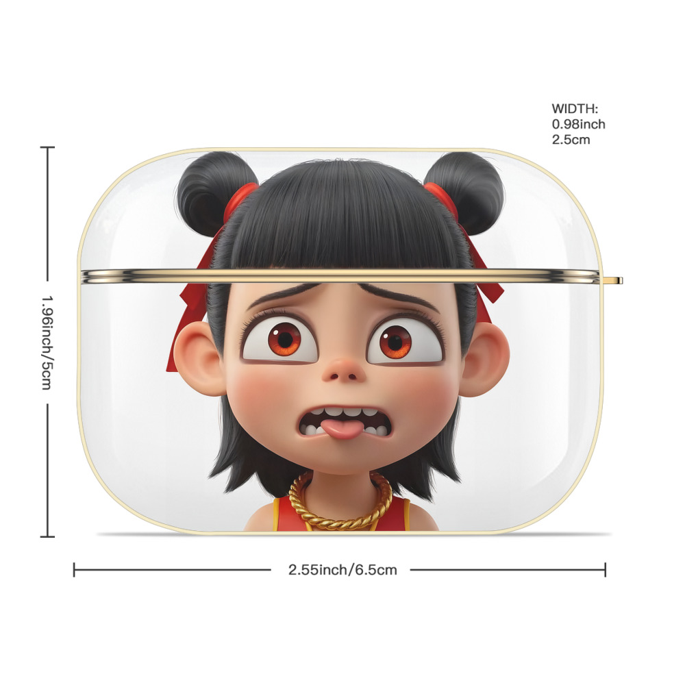 Ne Zha 2 ナタ 魔童の大暴れ 【AirPods Pro用】ハードシェル保護ケース｜耐衝撃・防指紋・カラビナ付き商品仕様