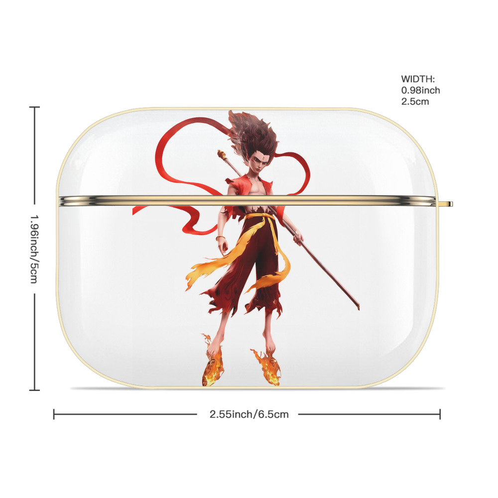 Ne Zha 2 ナタ 魔童の大暴れ 【AirPods Pro用】ハードシェル保護ケース｜耐衝撃・防指紋・カラビナ付き商品仕様