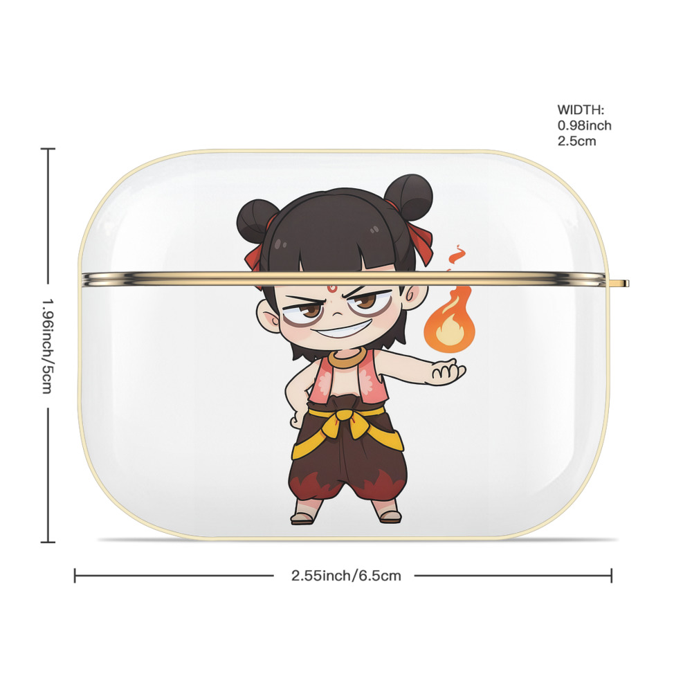 Ne Zha 2 ナタ 魔童の大暴れ 【AirPods Pro用】ハードシェル保護ケース｜耐衝撃・防指紋・カラビナ付き商品仕様
