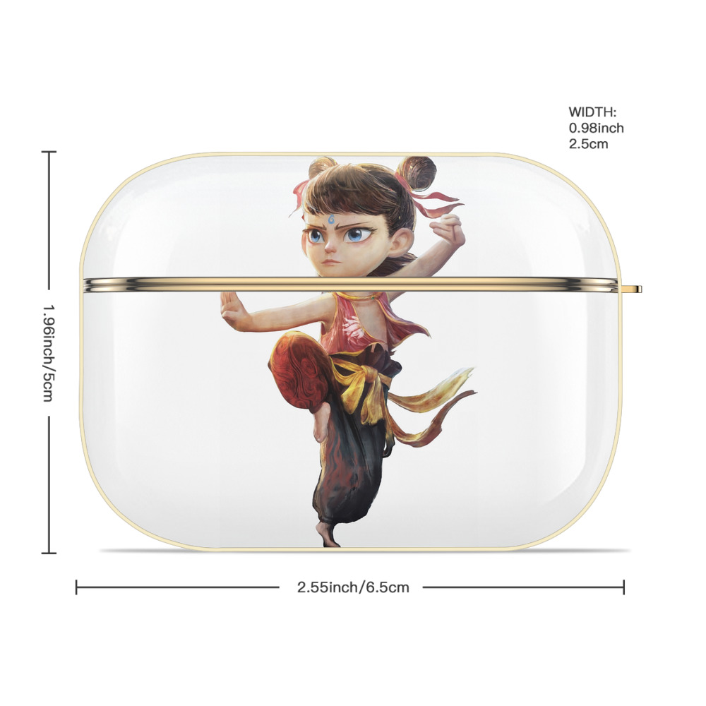 Ne Zha 2 ナタ 魔童の大暴れ 【AirPods Pro用】ハードシェル保護ケース｜耐衝撃・防指紋・カラビナ付き商品仕様