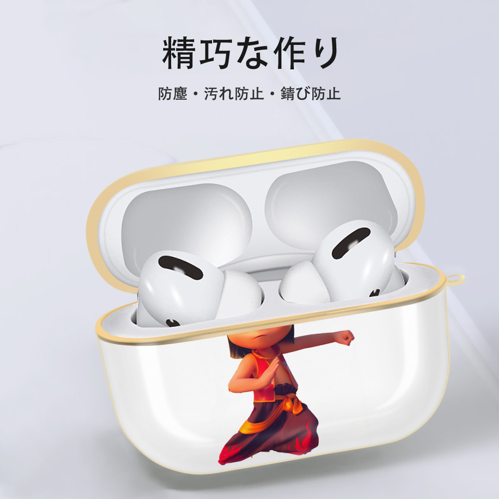 Ne Zha 2 ナタ 魔童の大暴れ 【AirPods Pro用】ハードシェル保護ケース｜耐衝撃・防指紋・カラビナ付き商品仕様