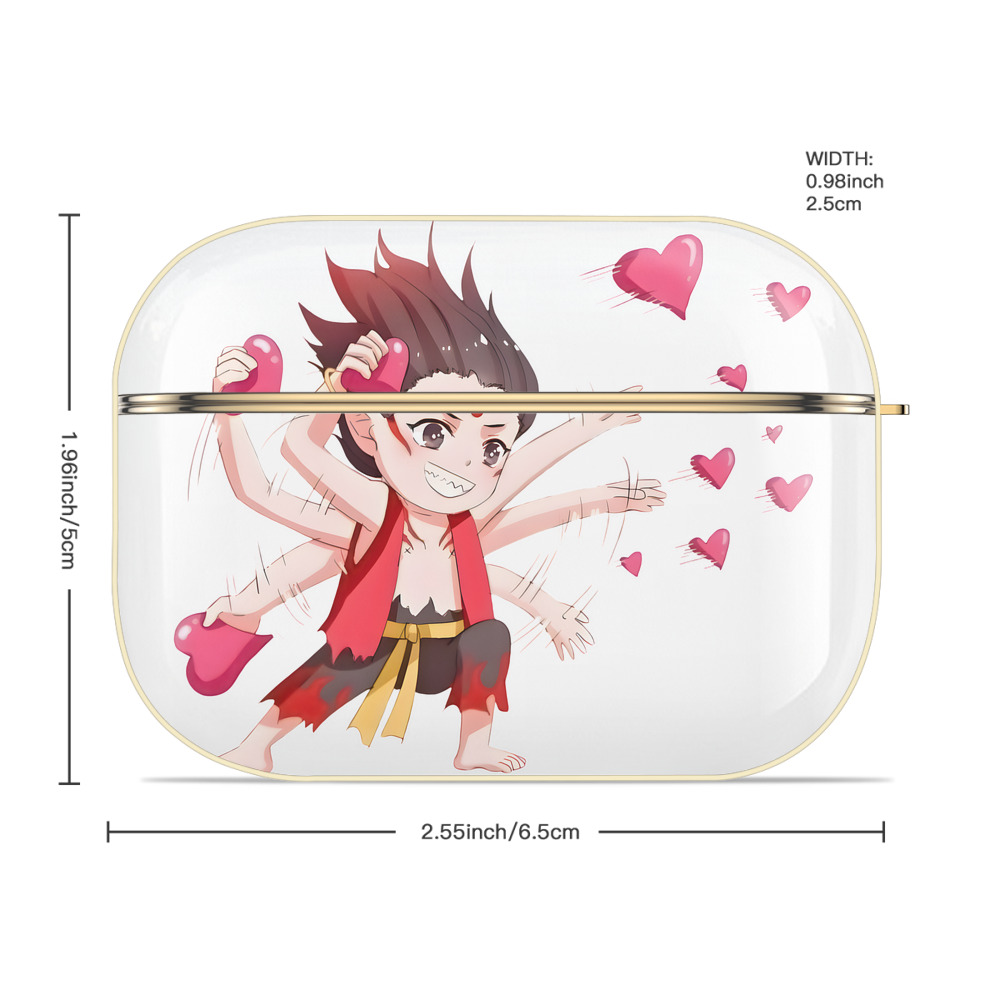 Ne Zha 2 ナタ 魔童の大暴れ 【AirPods Pro用】ハードシェル保護ケース｜耐衝撃・防指紋・カラビナ付き商品仕様
