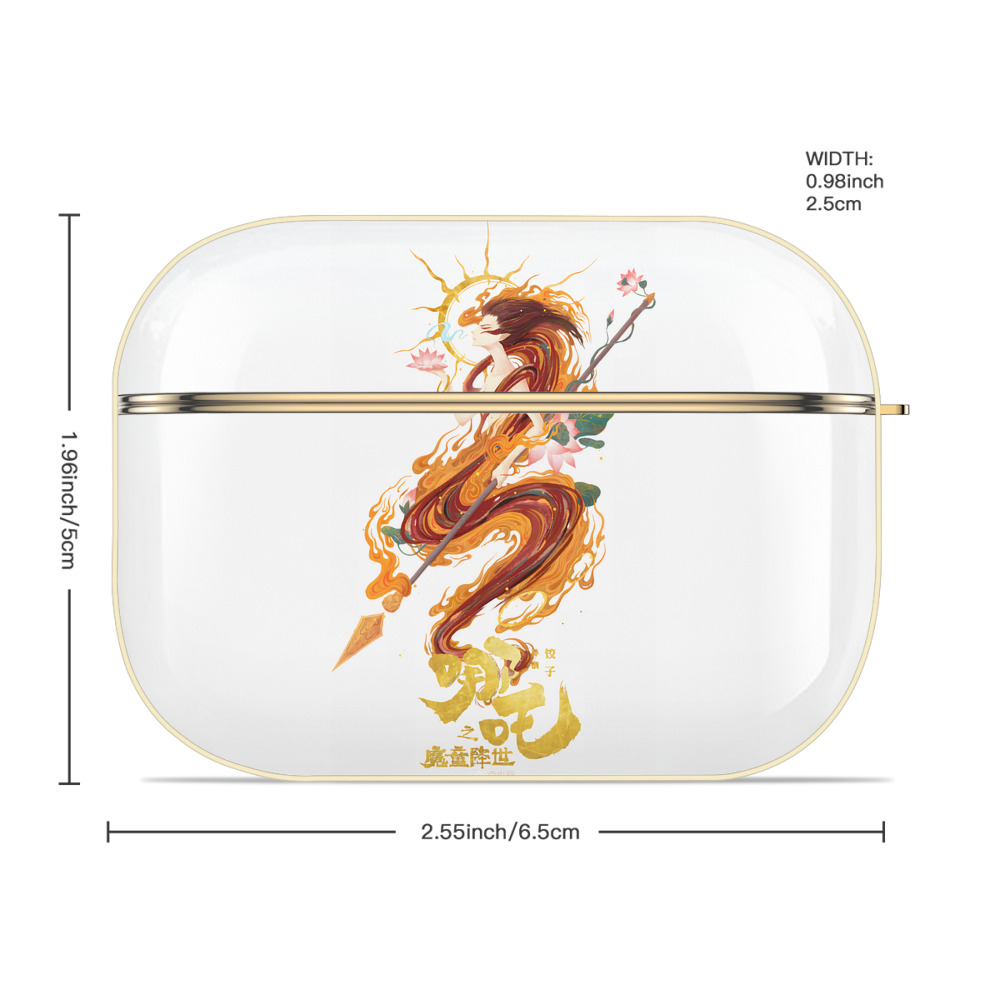 Ne Zha 2 ナタ 魔童の大暴れ 【AirPods Pro用】ハードシェル保護ケース｜耐衝撃・防指紋・カラビナ付き商品仕様