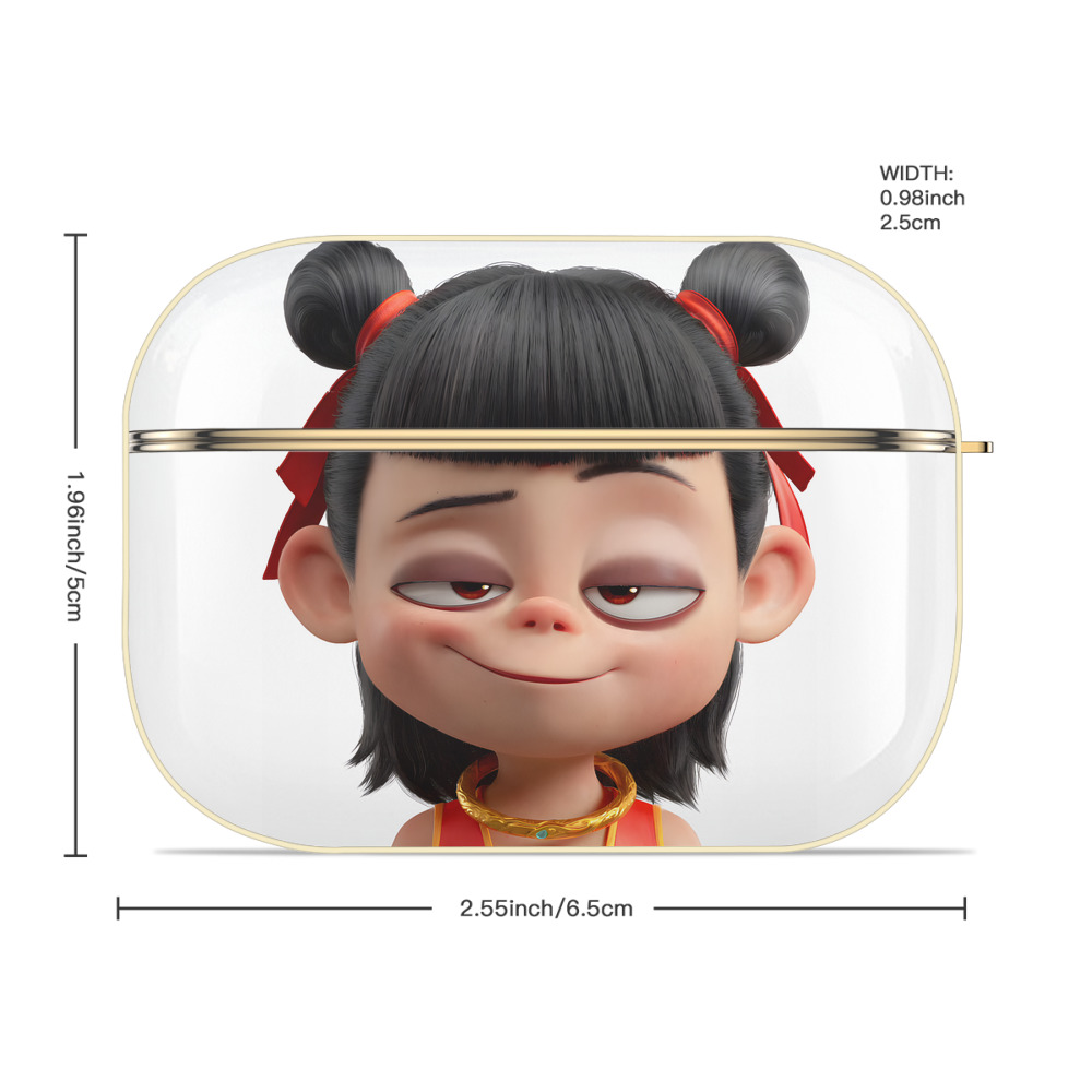Ne Zha 2 ナタ 魔童の大暴れ 【AirPods Pro用】ハードシェル保護ケース｜耐衝撃・防指紋・カラビナ付き商品仕様