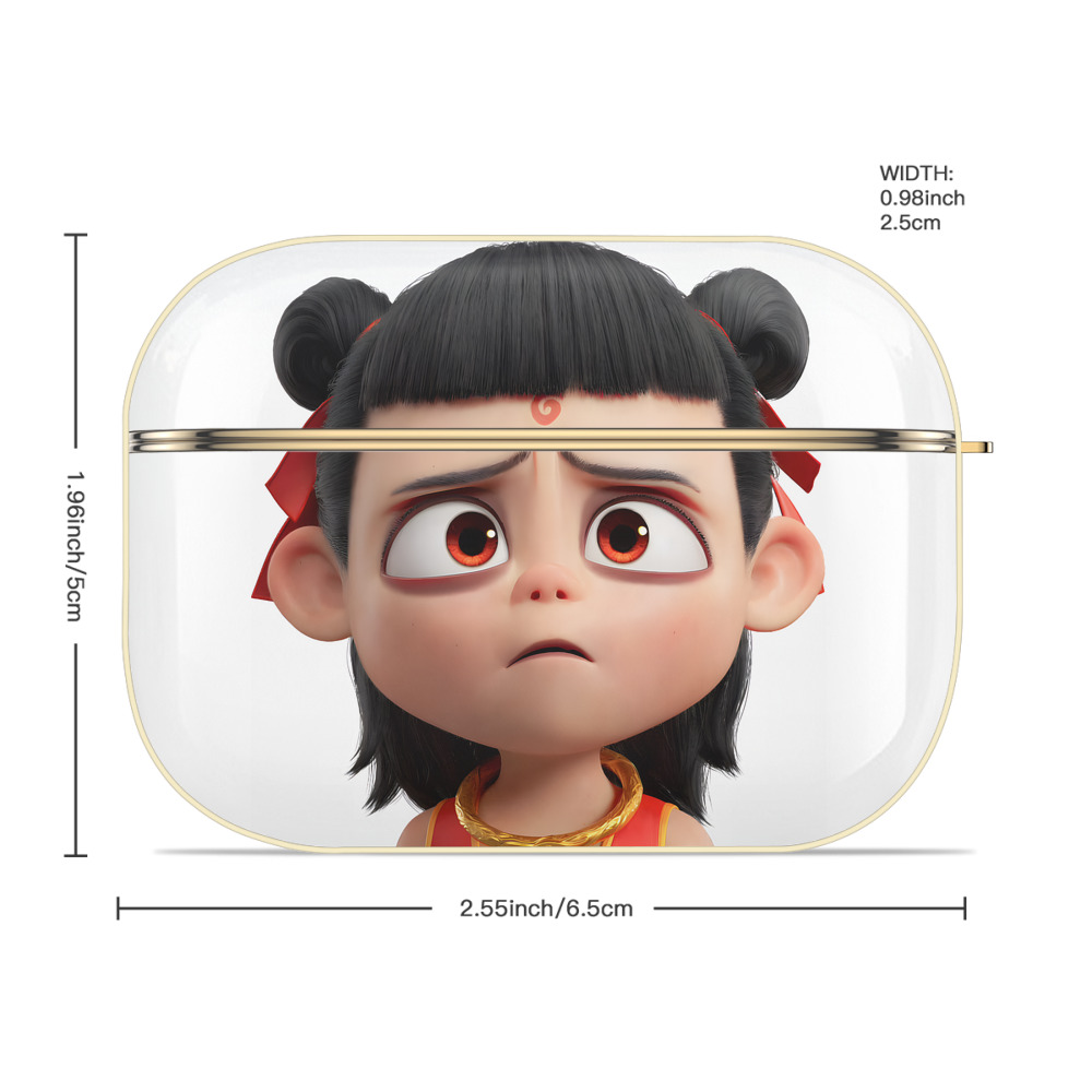 Ne Zha 2 ナタ 魔童の大暴れ 【AirPods Pro用】ハードシェル保護ケース｜耐衝撃・防指紋・カラビナ付き商品仕様
