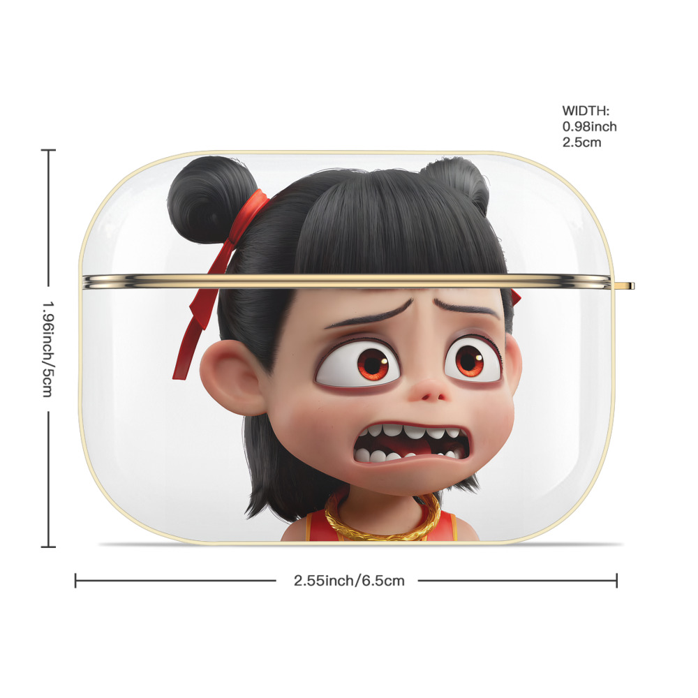 Ne Zha 2 ナタ 魔童の大暴れ 【AirPods Pro用】ハードシェル保護ケース｜耐衝撃・防指紋・カラビナ付き商品仕様