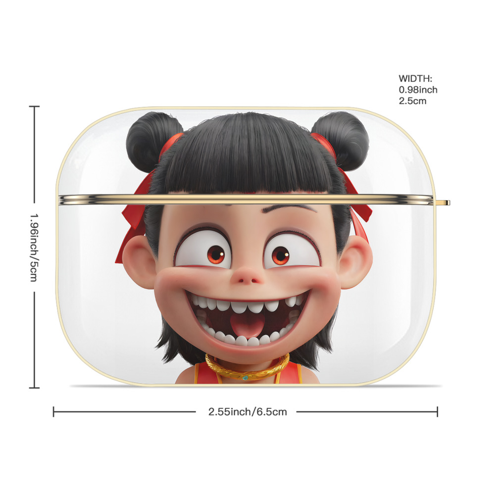 Ne Zha 2 ナタ 魔童の大暴れ 【AirPods Pro用】ハードシェル保護ケース｜耐衝撃・防指紋・カラビナ付き商品仕様