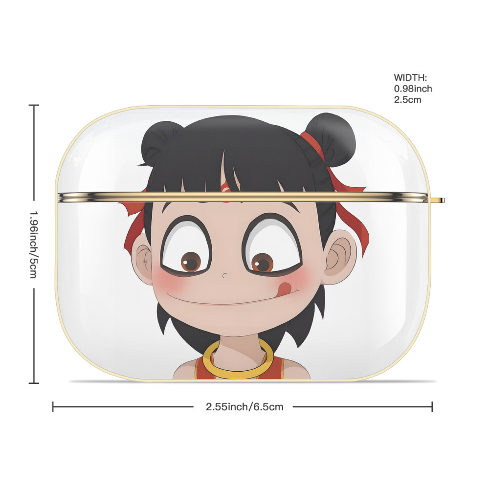 Ne Zha 2 ナタ 魔童の大暴れ 【AirPods Pro用】ハードシェル保護ケース｜耐衝撃・防指紋・カラビナ付き商品仕様