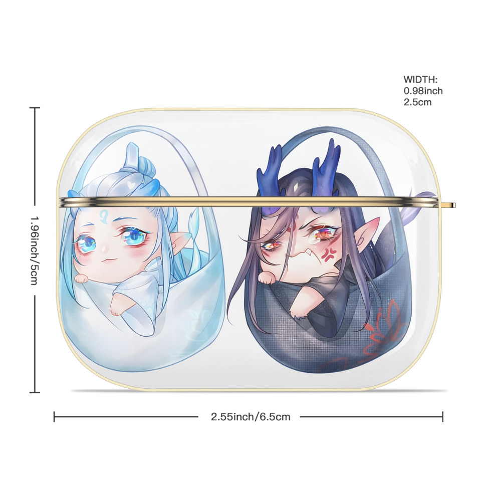 Ne Zha 2 ナタ 魔童の大暴れ 【AirPods Pro用】ハードシェル保護ケース｜耐衝撃・防指紋・カラビナ付き商品仕様