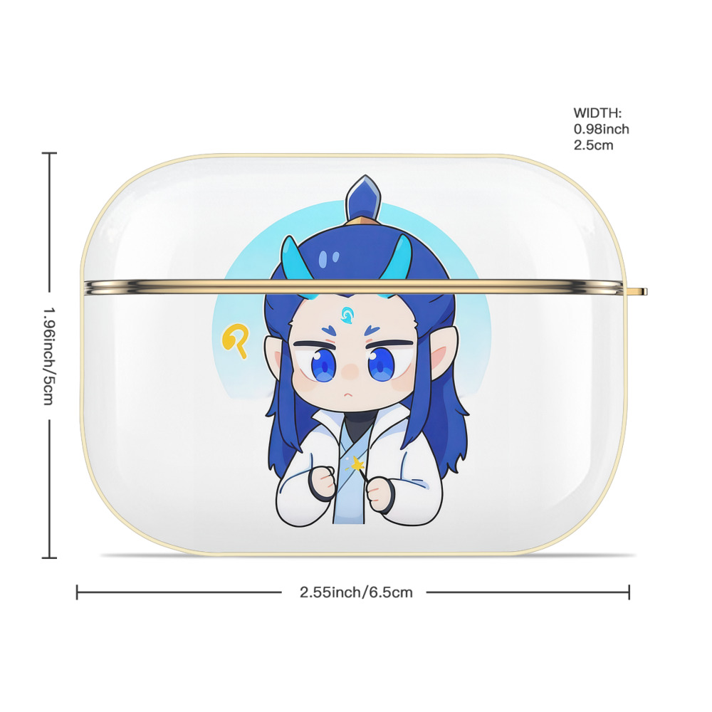 Ne Zha 2 ナタ 魔童の大暴れ 【AirPods Pro用】ハードシェル保護ケース｜耐衝撃・防指紋・カラビナ付き商品仕様