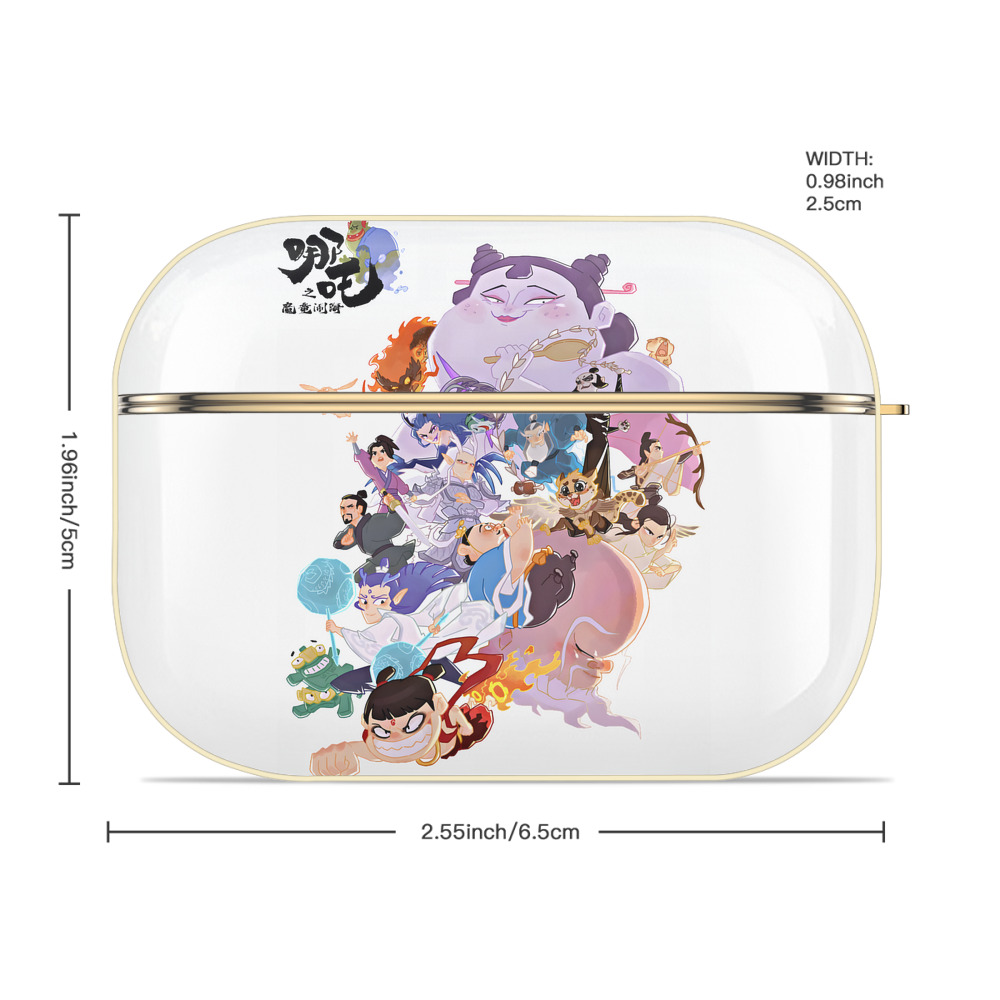Ne Zha 2 ナタ 魔童の大暴れ 【AirPods Pro用】ハードシェル保護ケース｜耐衝撃・防指紋・カラビナ付き商品仕様