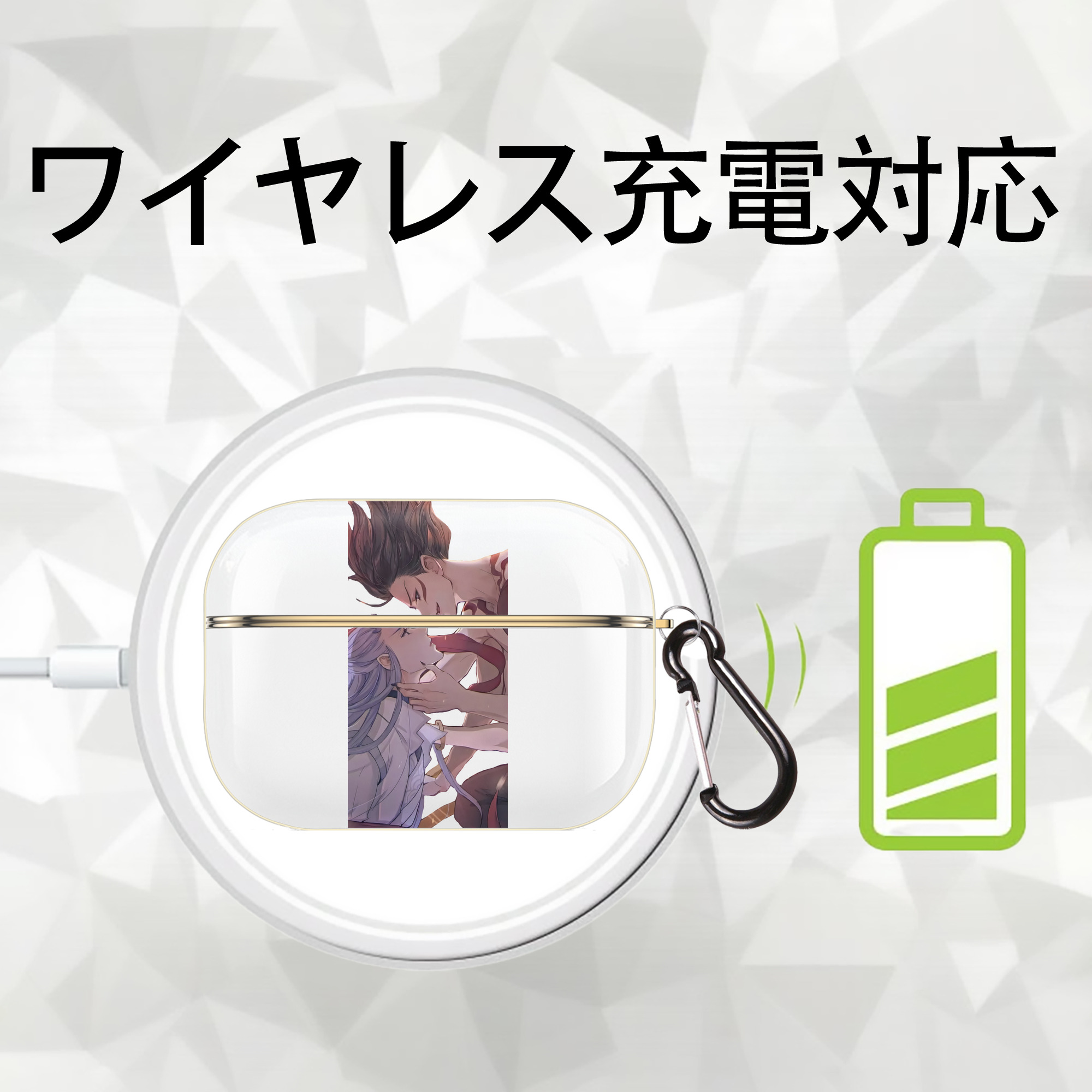 Ne Zha 2 ナタ 魔童の大暴れ 【AirPods Pro用】ハードシェル保護ケース｜耐衝撃・防指紋・カラビナ付き商品仕様