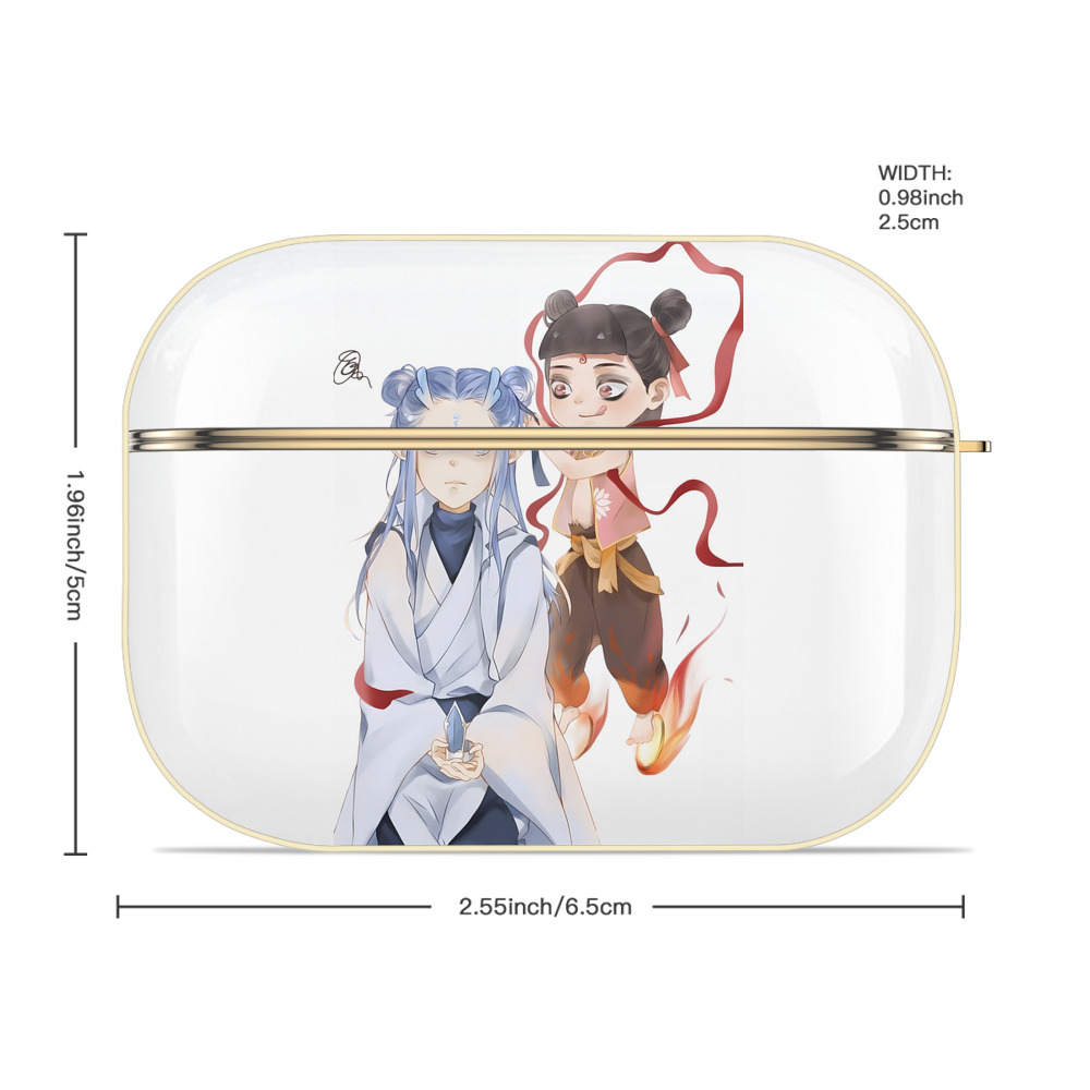 Ne Zha 2 ナタ 魔童の大暴れ 【AirPods Pro用】ハードシェル保護ケース｜耐衝撃・防指紋・カラビナ付き商品仕様
