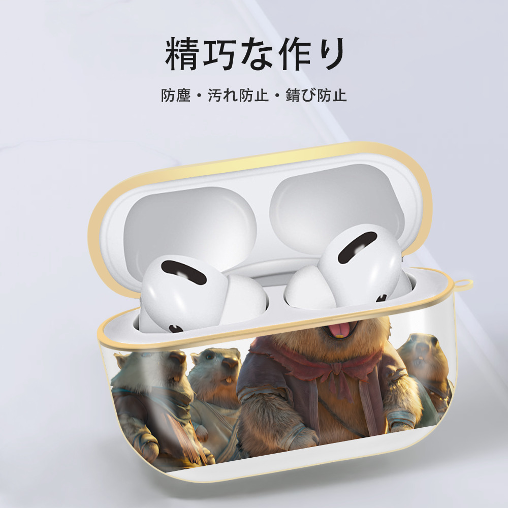 Ne Zha 2 ナタ 魔童の大暴れ 【AirPods Pro用】ハードシェル保護ケース｜耐衝撃・防指紋・カラビナ付き商品仕様