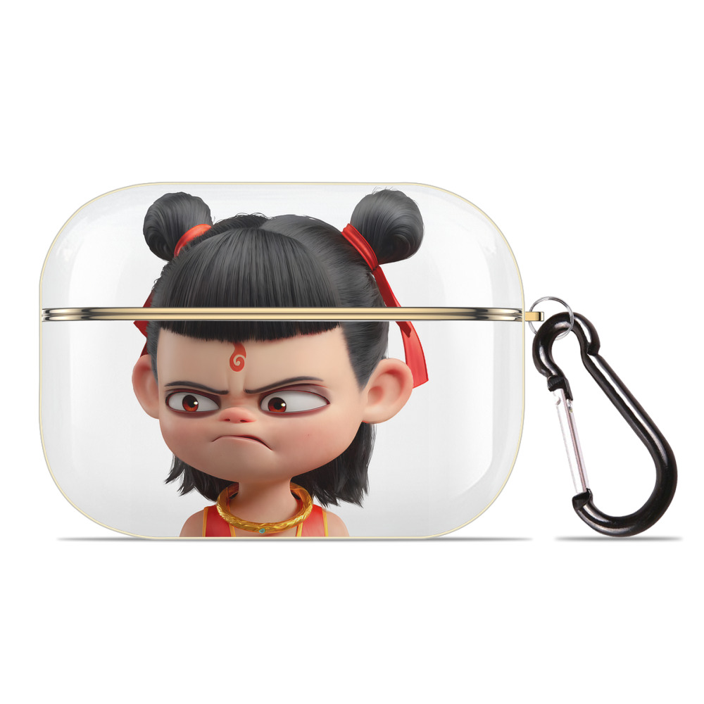 （画像用） Ne Zha 2 ナタ 魔童の大暴れ 【AirPods Pro用】ハードシェル保護ケース｜耐衝撃・防指紋・カラビナ付き商品仕様