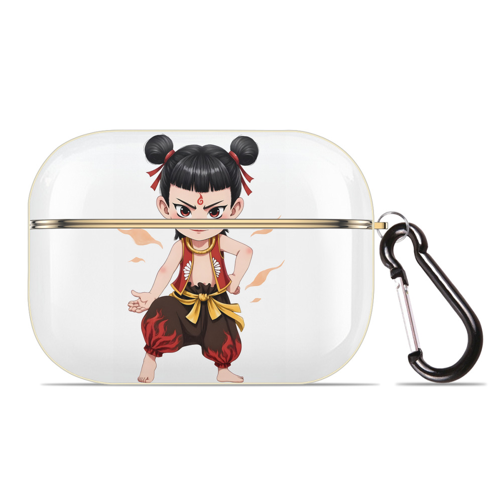 （画像用） Ne Zha 2 ナタ 魔童の大暴れ 【AirPods Pro用】ハードシェル保護ケース｜耐衝撃・防指紋・カラビナ付き商品仕様