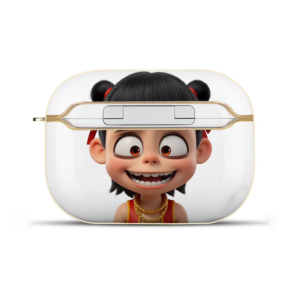 （画像用） Ne Zha 2 ナタ 魔童の大暴れ 【AirPods Pro用】ハードシェル保護ケース｜耐衝撃・防指紋・カラビナ付き商品仕様