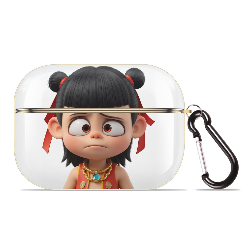 （画像用） Ne Zha 2 ナタ 魔童の大暴れ 【AirPods Pro用】ハードシェル保護ケース｜耐衝撃・防指紋・カラビナ付き商品仕様