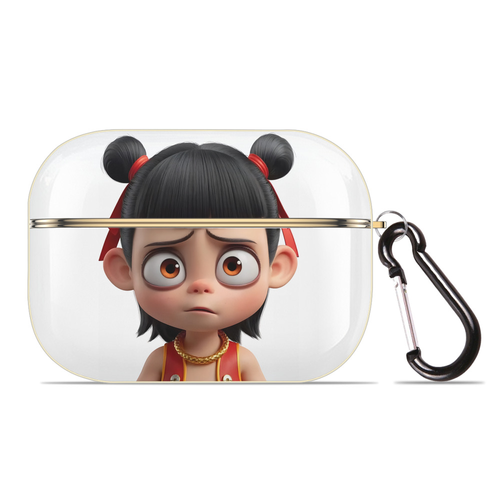 （画像用） Ne Zha 2 ナタ 魔童の大暴れ 【AirPods Pro用】ハードシェル保護ケース｜耐衝撃・防指紋・カラビナ付き商品仕様