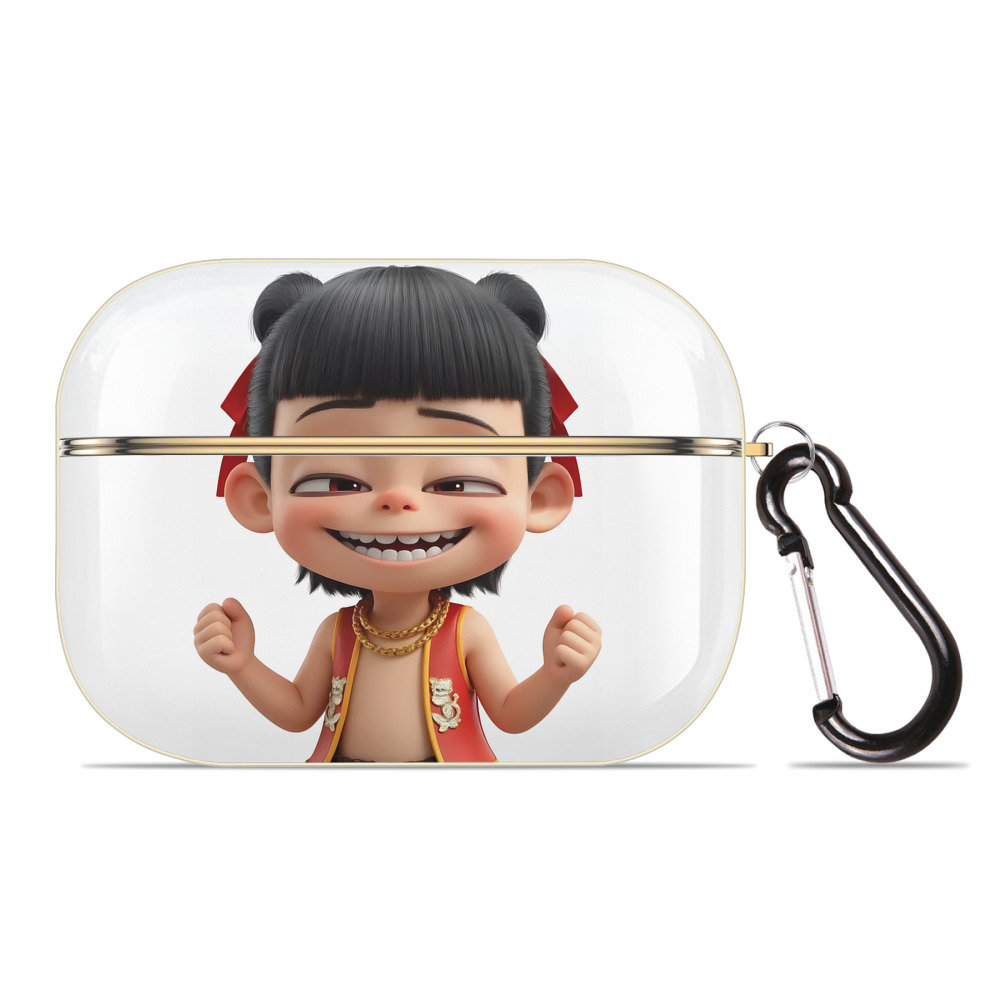 （画像用） Ne Zha 2 ナタ 魔童の大暴れ 【AirPods Pro用】ハードシェル保護ケース｜耐衝撃・防指紋・カラビナ付き商品仕様