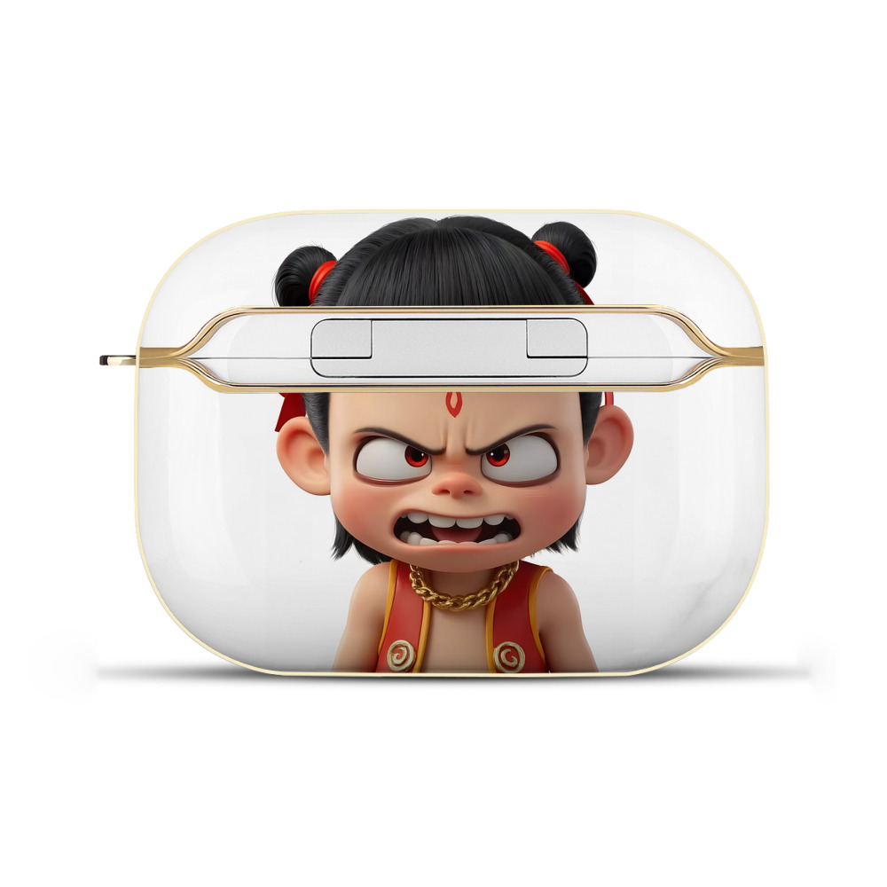 （画像用） Ne Zha 2 ナタ 魔童の大暴れ 【AirPods Pro用】ハードシェル保護ケース｜耐衝撃・防指紋・カラビナ付き商品仕様
