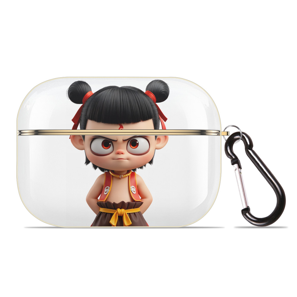 （画像用） Ne Zha 2 ナタ 魔童の大暴れ 【AirPods Pro用】ハードシェル保護ケース｜耐衝撃・防指紋・カラビナ付き商品仕様