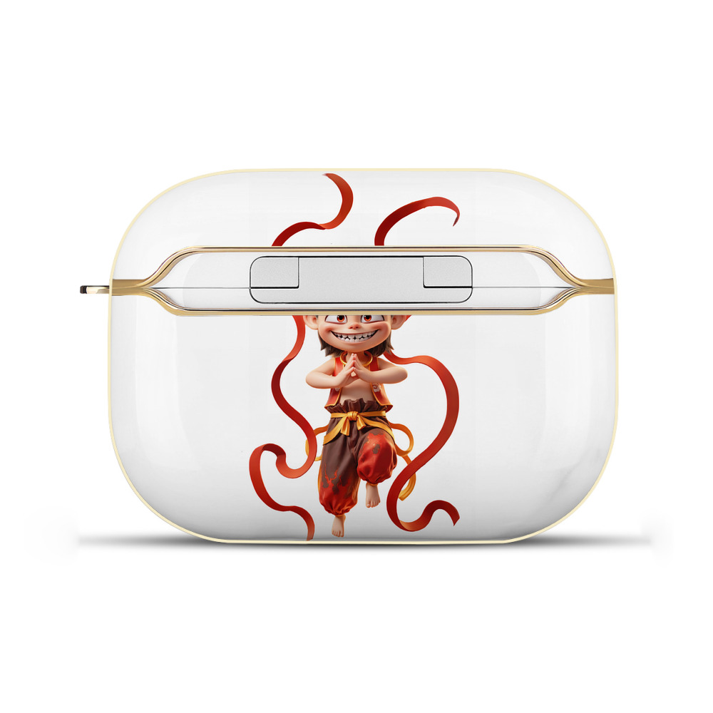 （画像用） Ne Zha 2 ナタ 魔童の大暴れ 【AirPods Pro用】ハードシェル保護ケース｜耐衝撃・防指紋・カラビナ付き商品仕様