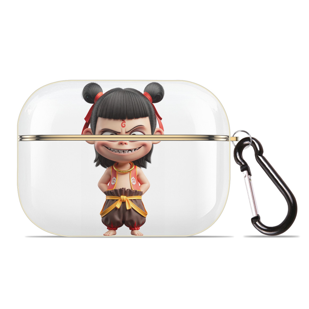（画像用） Ne Zha 2 ナタ 魔童の大暴れ 【AirPods Pro用】ハードシェル保護ケース｜耐衝撃・防指紋・カラビナ付き商品仕様