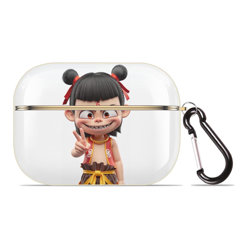 （画像用） Ne Zha 2 ナタ 魔童の大暴れ 【AirPods Pro用】ハードシェル保護ケース｜耐衝撃・防指紋・カラビナ付き商品仕様