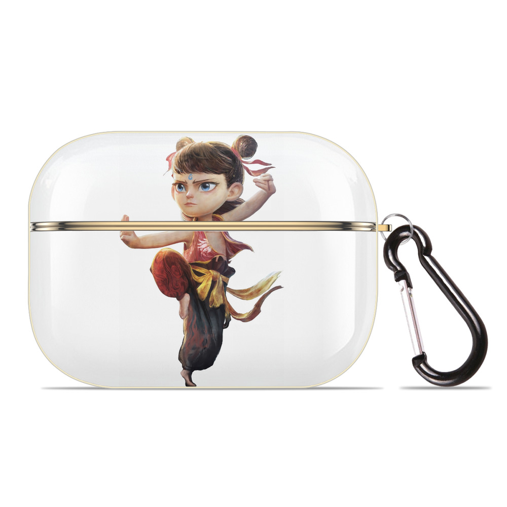 （画像用） Ne Zha 2 ナタ 魔童の大暴れ 【AirPods Pro用】ハードシェル保護ケース｜耐衝撃・防指紋・カラビナ付き商品仕様