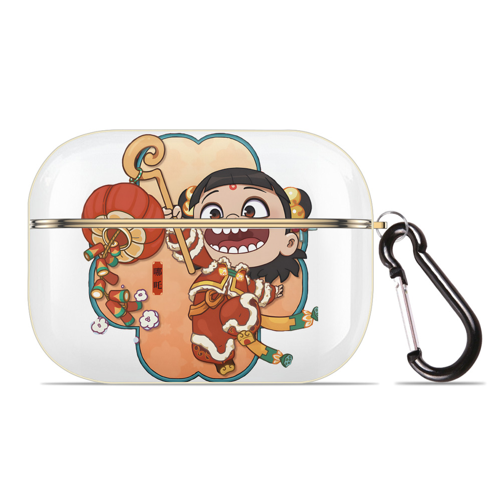 （画像用） Ne Zha 2 ナタ 魔童の大暴れ 【AirPods Pro用】ハードシェル保護ケース｜耐衝撃・防指紋・カラビナ付き商品仕様