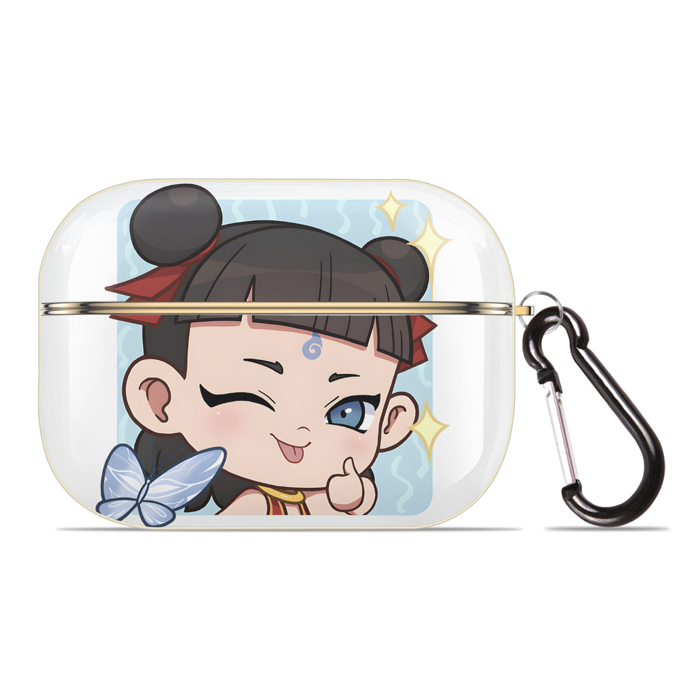 （画像用） Ne Zha 2 ナタ 魔童の大暴れ 【AirPods Pro用】ハードシェル保護ケース｜耐衝撃・防指紋・カラビナ付き商品仕様