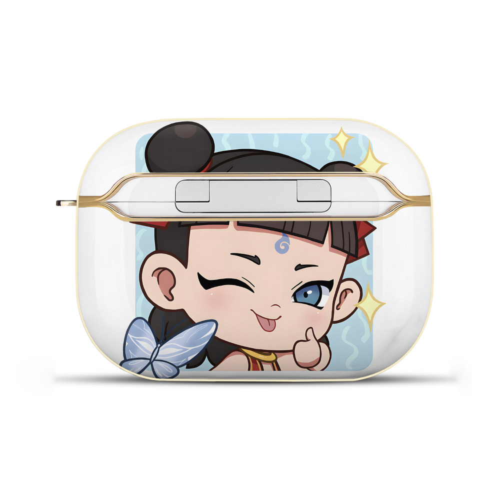 （画像用） Ne Zha 2 ナタ 魔童の大暴れ 【AirPods Pro用】ハードシェル保護ケース｜耐衝撃・防指紋・カラビナ付き商品仕様