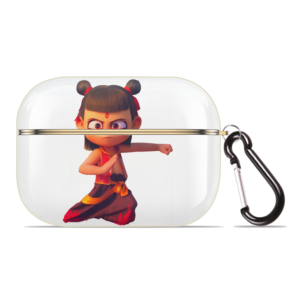 （画像用） Ne Zha 2 ナタ 魔童の大暴れ 【AirPods Pro用】ハードシェル保護ケース｜耐衝撃・防指紋・カラビナ付き商品仕様