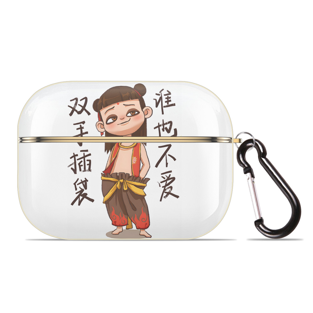 （画像用） Ne Zha 2 ナタ 魔童の大暴れ 【AirPods Pro用】ハードシェル保護ケース｜耐衝撃・防指紋・カラビナ付き商品仕様