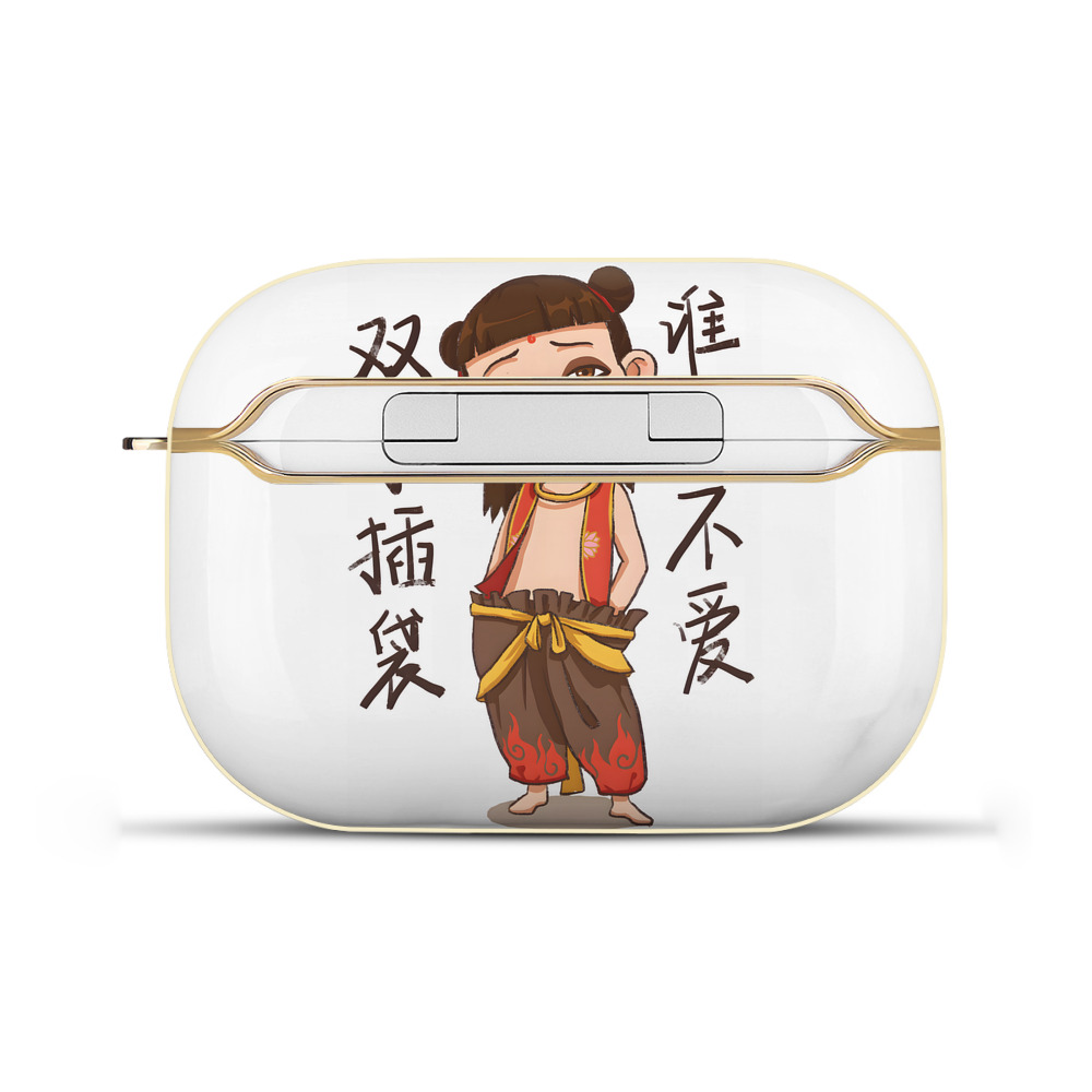 （画像用） Ne Zha 2 ナタ 魔童の大暴れ 【AirPods Pro用】ハードシェル保護ケース｜耐衝撃・防指紋・カラビナ付き商品仕様