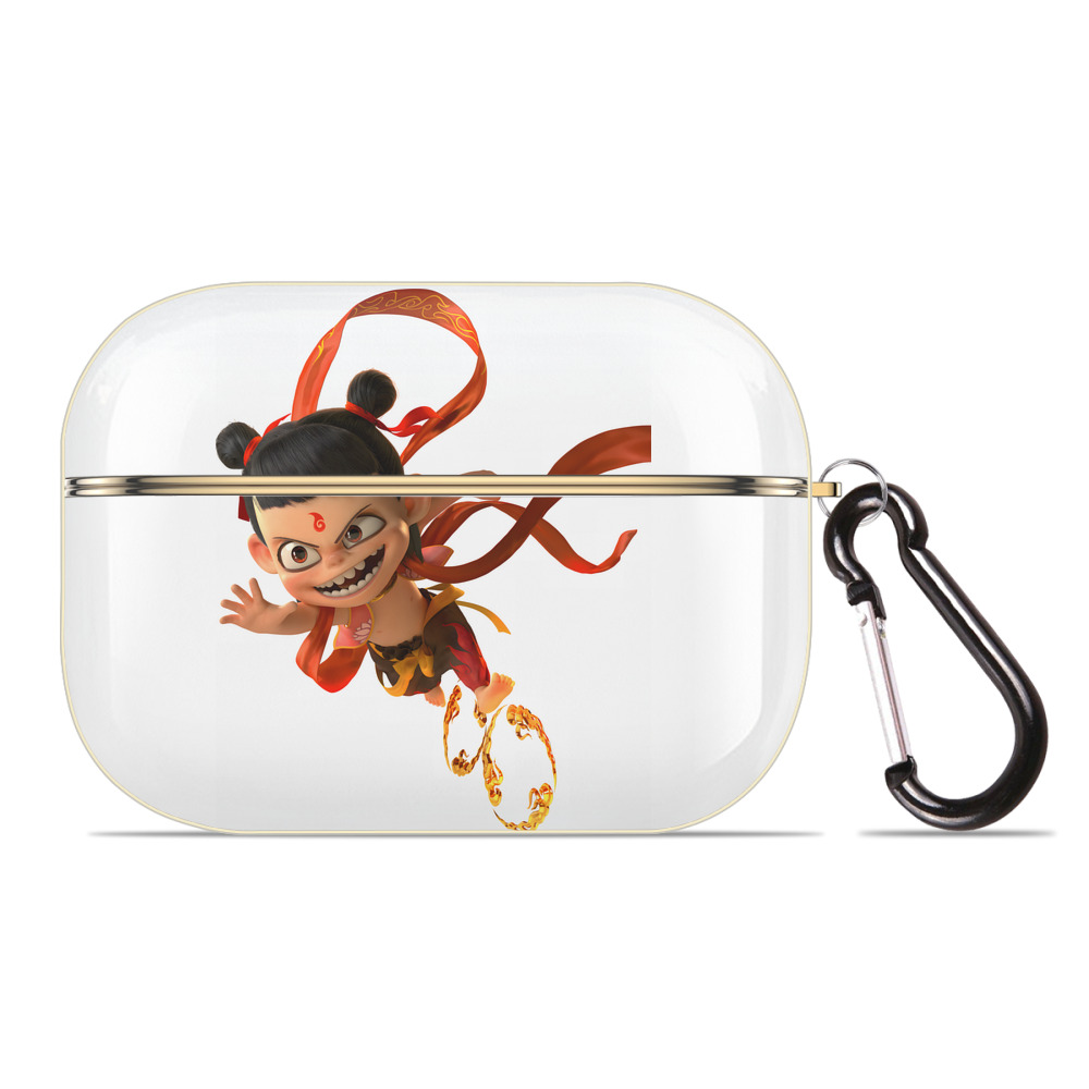 （画像用） Ne Zha 2 ナタ 魔童の大暴れ 【AirPods Pro用】ハードシェル保護ケース｜耐衝撃・防指紋・カラビナ付き商品仕様