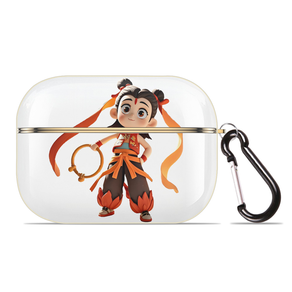 （画像用） Ne Zha 2 ナタ 魔童の大暴れ 【AirPods Pro用】ハードシェル保護ケース｜耐衝撃・防指紋・カラビナ付き商品仕様