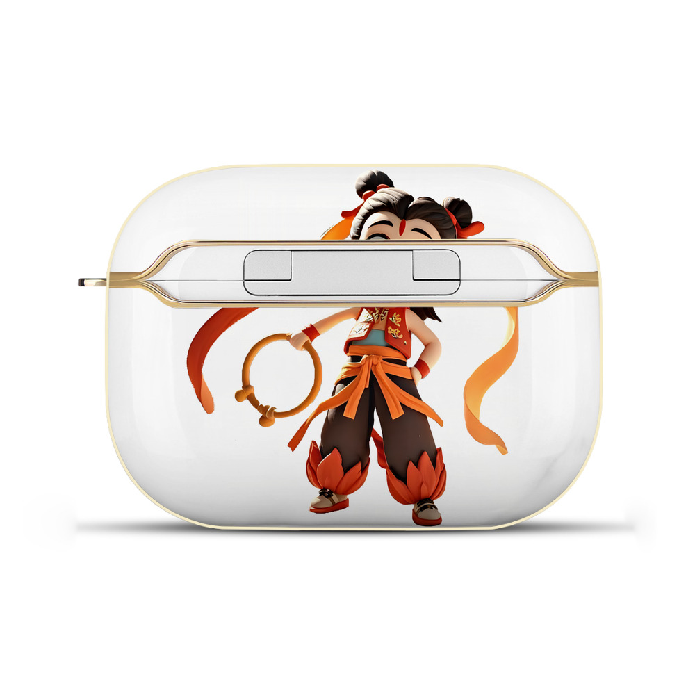 （画像用） Ne Zha 2 ナタ 魔童の大暴れ 【AirPods Pro用】ハードシェル保護ケース｜耐衝撃・防指紋・カラビナ付き商品仕様