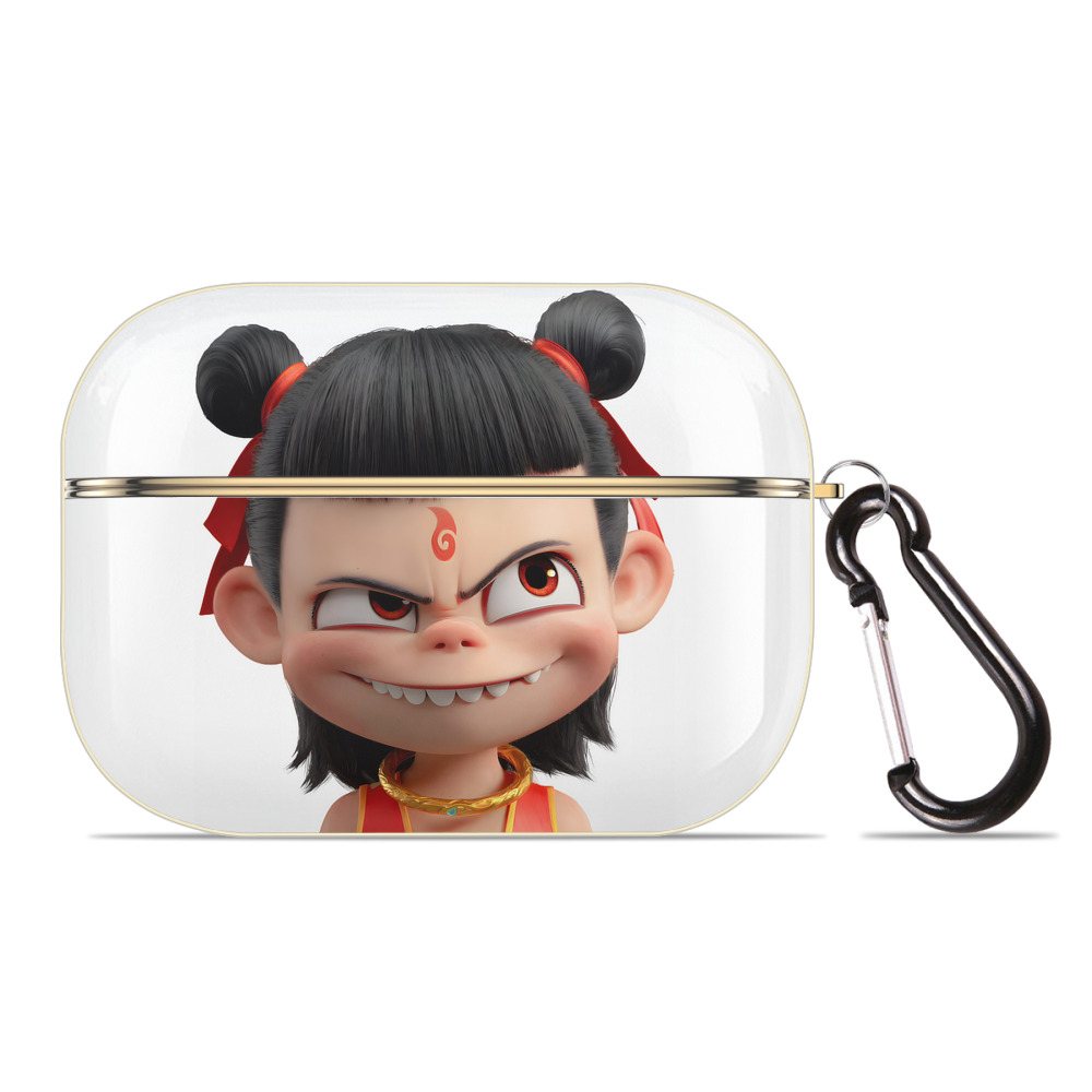 （画像用） Ne Zha 2 ナタ 魔童の大暴れ 【AirPods Pro用】ハードシェル保護ケース｜耐衝撃・防指紋・カラビナ付き商品仕様